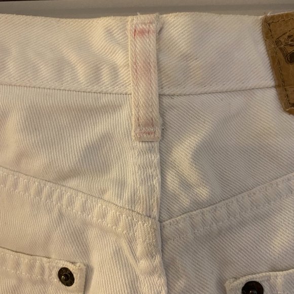 Vintage White High Waisted Shorts - Picture 3 of 6